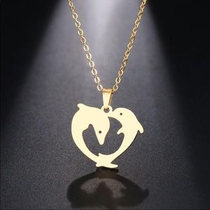Charm necklace no fade dolphin necklace pendant